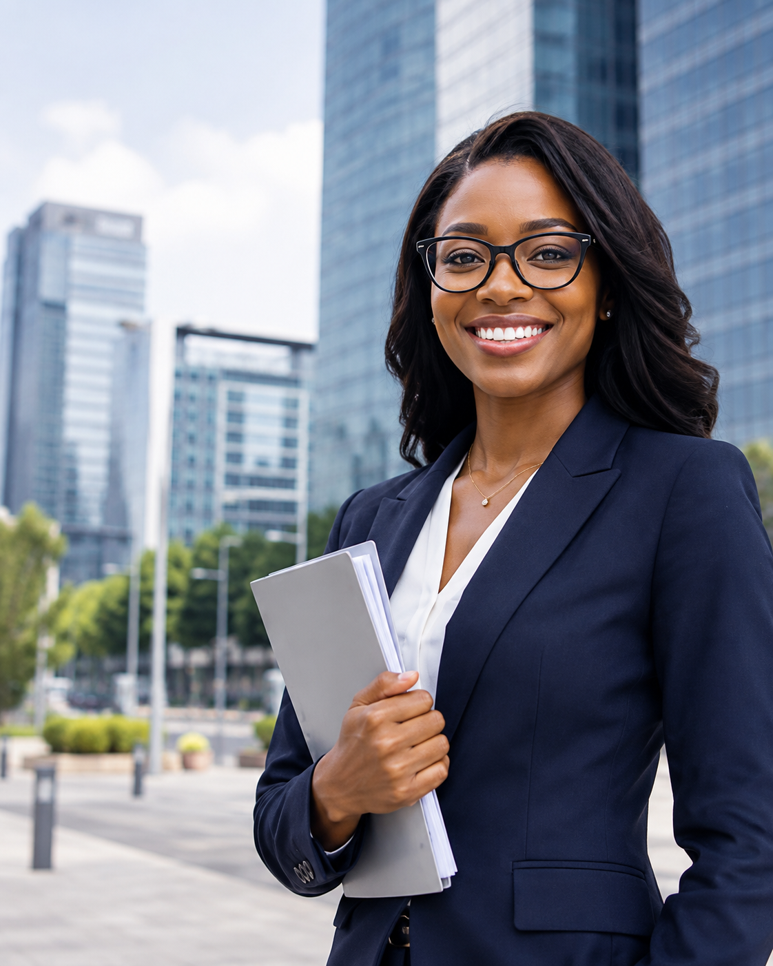 Professional businesswoman using INCorp corporate compliance services